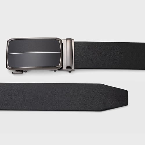 Men's Business First Layer Cowhide Belt Automatic Buckle Card Slot Through Extended Gifts for and Father Husband2