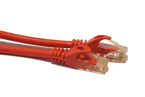 Pack de 2 cables patch Cat6 rojo de 1 pie miniatura 1