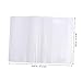 FUNOMOCYA 5Pcs Clear Plastic Textbook Cover Transparent Protective Film for School Books Easy to Use Notebook Protector for Exercise Books and Notebooks