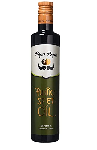Pepo Papa - Aceite de semilla de calabaza 100% puro de primera presión con el método tradicional (500 ml)