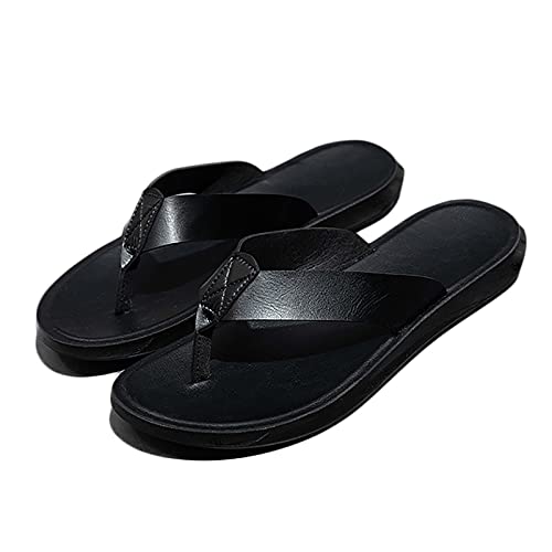 Tongs en cuir pour hommes finies les glissades à la piscine