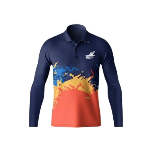 Image of Cricket Full Sleeves Coller Neck Graphic Printed Dri fit Micro pp T-Shirt Jersy for Men