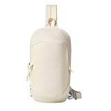 UMCHU 1 Pieza Bolsillo Ligero en el Pecho, Sling pechos Crossbody, Bolsa de Pecho para Hombres Mujeres, Mochila de Hombro Antirrobo, Impermeable, para Senderismo, Ciclismo, Viajes (Blanco, 31 x 16cm)