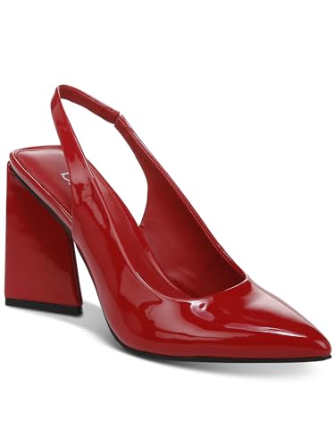 bar III Womens Arrica Patent Slingback Pumps Red 6.5 Medium (B,M) - Main Image