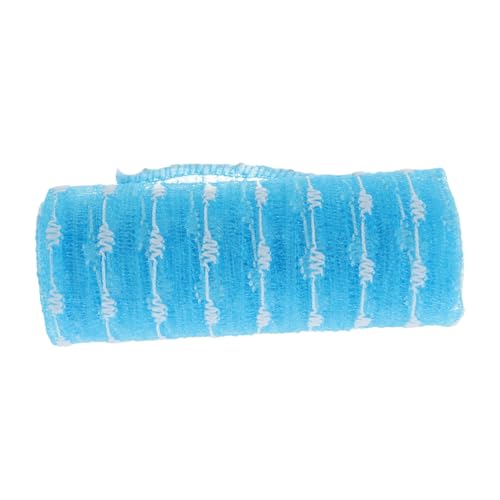 OSOLADY バスタオル シャワーバスクロス 除去手ぬぐい シャワークロスタオル シャワー ーニングスポンジ シャワースクラブクロス ボ ラバー ナイロン Sky-blue