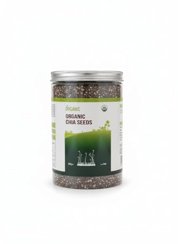 Down to Earth Organic Chia Seeds 750g PET Jar Packaging