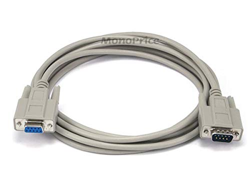 Monoprice 10ft DB 9 M/F Cable Molded