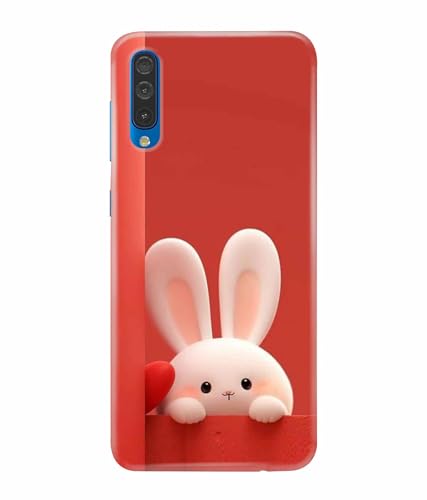 Image of Printed Hard Back Case Cover & Compatible for Samsung Galaxy A50 / Samsung A50S / Samsung A30S | Rabbit Painting Art (Multicolor) - D1202
