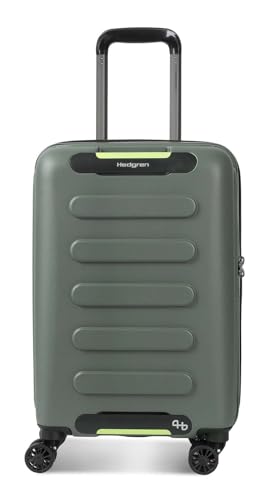 Hedgren Grip Carry-On Luggage with Spinner Wheels, Olive, One Size
