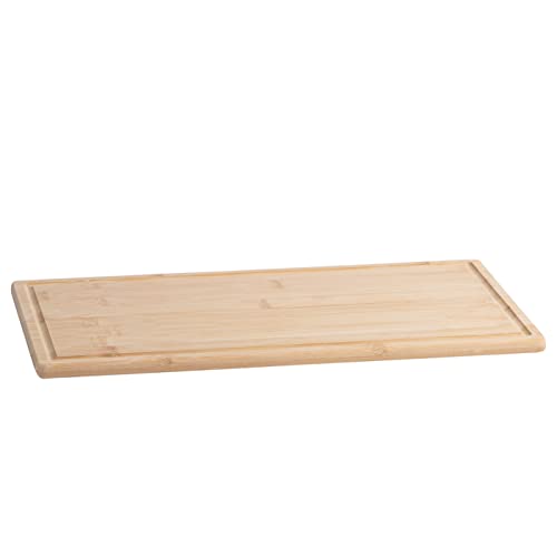 Hammont Bamboo Cutting Board Tray - Eco Friendly Kitchen Gadget - 2 Pack - Wooden Serving Trays For Meat, Vegetables, Cheese And Charcuterie Board - Home And Kitchen Essentials - 8"L X 16"W X 0.5"H #TOP18