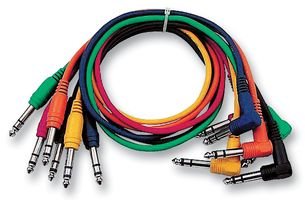 [UNBRANDED] Cable de conexión, jack estéreo R/A 60 cm PK6| Conjunto de cables de audio y vídeo, 6 unidades – FL-15-60