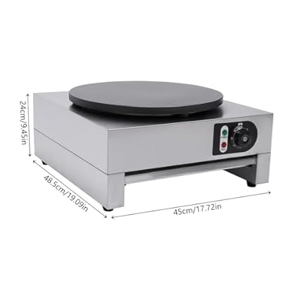 Elektrischer Crêpe-Maker Tragbarer Crêpe-Maker Antihaft-Dipplatte Temperatur einstellbar 50-300℃ für Cafés Restaurants und Imbisswagen,58x53x33cm – Bild 8