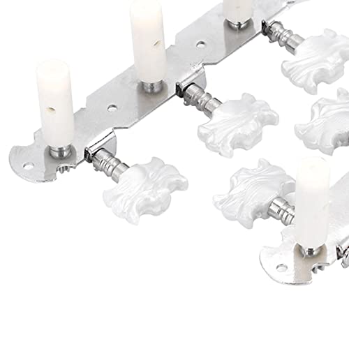 Guitar String Tuning Pegs, Acrylic Classical Guitar String Tuning Peg Tuners Machine Heads Silver for Electri Acoustic Guitar - Image 3