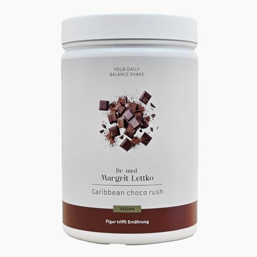 Dr Lettko Daily Balance Shake - Caribbean Choco Rush | Con valiosos ingredientes | Fácil de usar | Contenido 750g