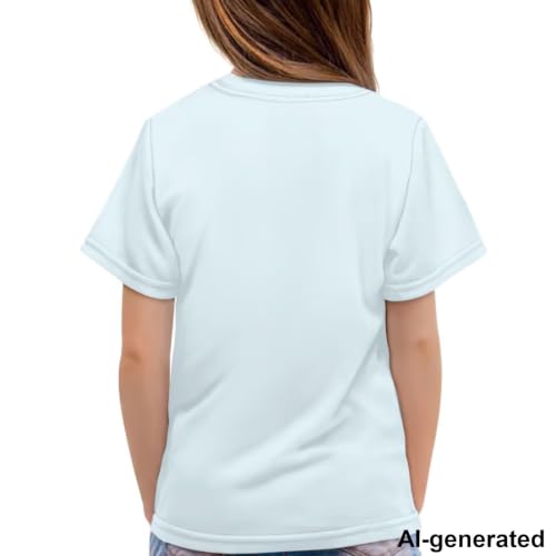 Image of Novelty 3D Graphic T Shirts for Kids Crew Neck Funny Animal Print Short Sleeve Girls Tshirts 3-16 Years