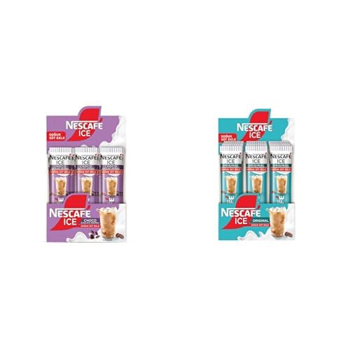 NESCAFÉ Milky Ice Choco Çikolata Aromalı 24'lü Paket (24x10.6 G) ve NESCAFÉ Milky Ice Original 24'lü Paket (24x10.5 G)