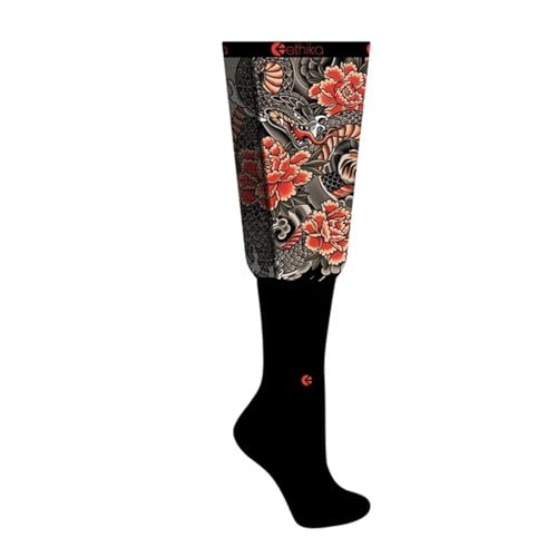Ethika Moto Socks for Men, Knee High, Breathable Comfortable and Durable Sports Socks - Shogun (AST,...