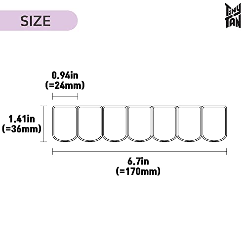 BTS Merchandise Official Licensed Kpop Merch - TinyTAN Character Daily Portable Detachable Pill Organizer Dispenser Vitamin Case Medicine Box (TinyMART)
