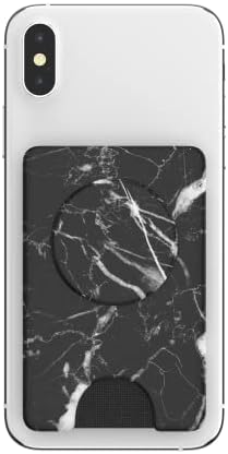 PopSockets PopWallet+ with Integrated Swappable PopTop - Midnight Marble