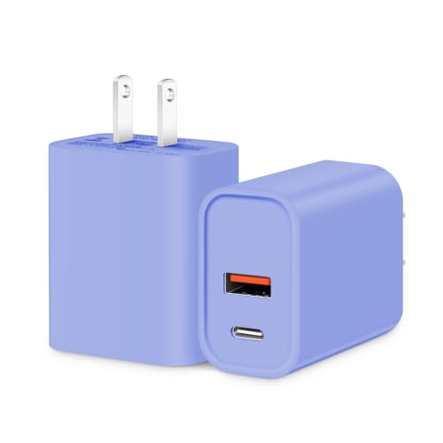Image of [2 Pack] 20W USB C Charger Block Fast Charging Multiport Adapter