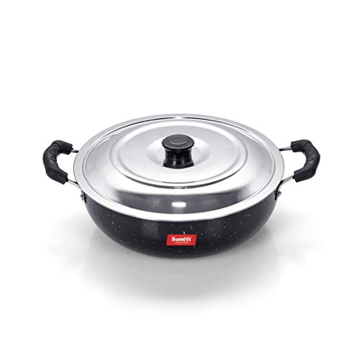 Sumeet Nonstick Sparkle Induction Kadhai With Lid 22 Cm Dia #TOP9