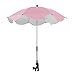DGHSB Passeggino Universale Pinza Protezione Solare Ombrello Universale Carrozzina del Bambino Ombrello Ombrello dello Schermo UV Parasole for Passeggino (Colore : Pink)