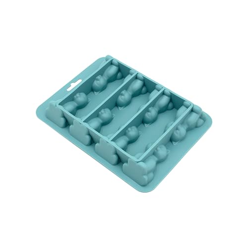 Molde de bandeja de cubo de hielo de gato 3D, bandejas de cubo de hielo de forma de gato 3D, molde de congelador de silicona para leche Juicy Cocktail Candy Cat Lovers mujeres hombres