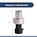 Dogary Car A/C Pressure Switch Sensor, Real-time Monitoring HVAC Pressure Transducer, Replacement OEM# 22634172 22678731 13587668 13502759, Compatible with Buick Chevy GMC Opel Saab (Silver)