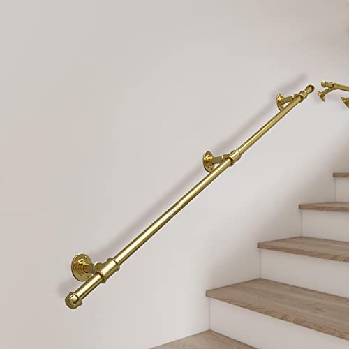 Main courante dorée de 3m à 6m pour escalier intérieur et extérieur - 2