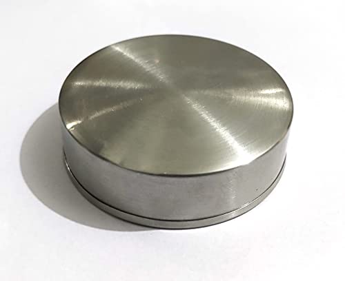 Image of Rustproof Airtight Stainless Steel Lids - Silver Caps for 750ml and 500ml Glass Water Bottles (55 mm - Diameter Cap, Set of 4)