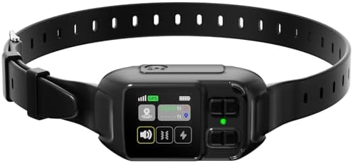 GPS Wireless Dog Fence with Customizable/Circular Boundary, Smart...