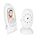 HYWot Baby Monitor da 2 pollici ad alta definizione, con telecamera e audio, audio bidirezionale, riproduzione ninna nanna, telecamera per visione notturna, bianco