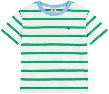 Kurzarm-T-Shirt für Kinder, aus Baumwolle, gestreift