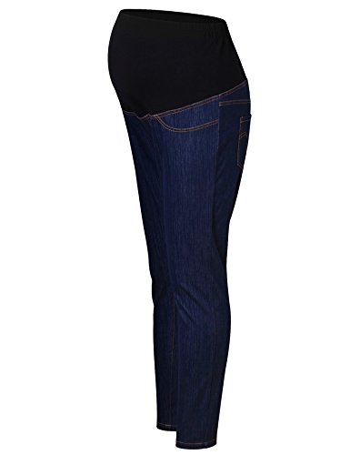 Maternity Jeans Pants Blue Long Bootcut High Waist Maternity Pants Fall Stretch Slim Fit Leggings Blue Jeans M