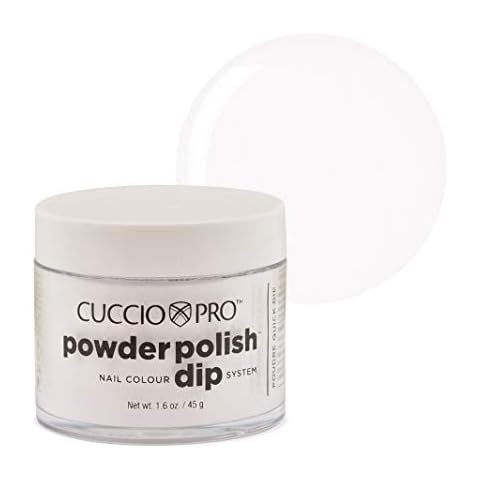 Cuccio Powder Polish - Dip Acrylic Nail Colour Dip System - 45g (1.6 oz) Dipping Powder - Clear Cover
