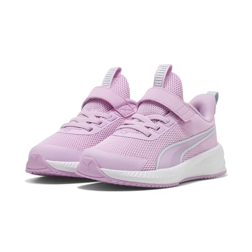 PUMA Zapatillas de Running Flyer 4 Niños 28, Mauve Glow Aqua White Pink Blue