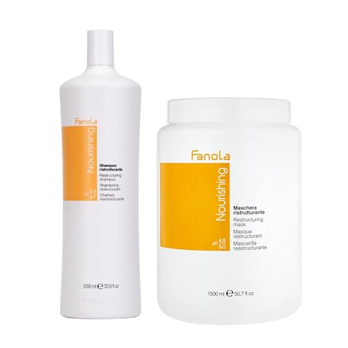 Fanola Nutricare Shampoo ristrutturante 1000 ml + Nutricare Maschera ristrutturante 1500 ml