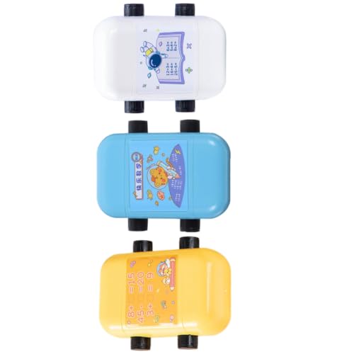 Sellos matemáticos de rodillo CALLARON, pack de 3 piezas de plástico para ejercicios escolares