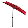 Helios&Hestia 270 cm halfronde parasol, halfrond, terrasparasol, marktparasol, tuinparasol, balkonscherm met zwengel en…