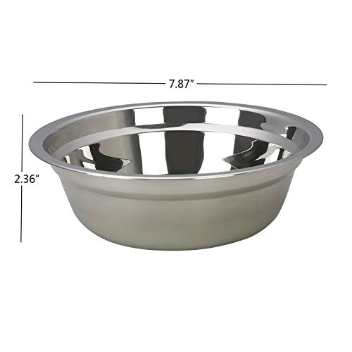 Set de 6 tazones de acero inoxidable para mezclar ensaladas miniatura 2