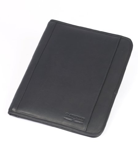 Claire Chase Classic Zippered Folio, Black, One Size