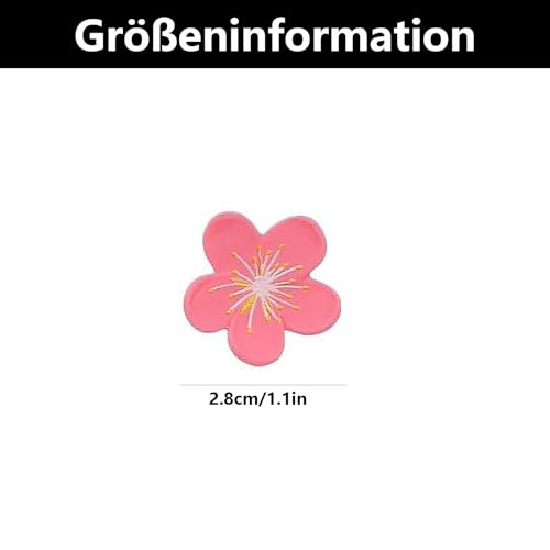 SSHUIKKAI 12 Stück Schuh Charms, Schuhanstecker, Sakura Zubehör, für Mädchen Frauen Kinder