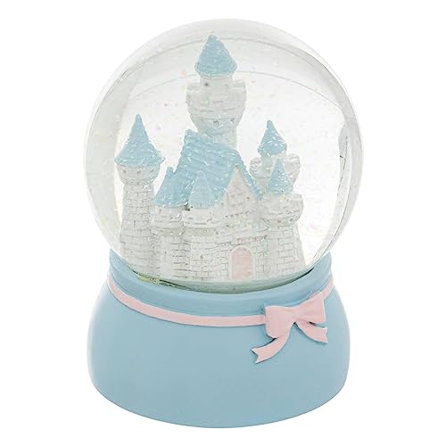 Atmosphera - Boule à Neige Château en résine et Verre D10cm Bleu