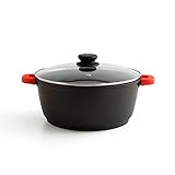 Quid Intense Cacerola Aluminio Fundido 28x12,5cm Negro