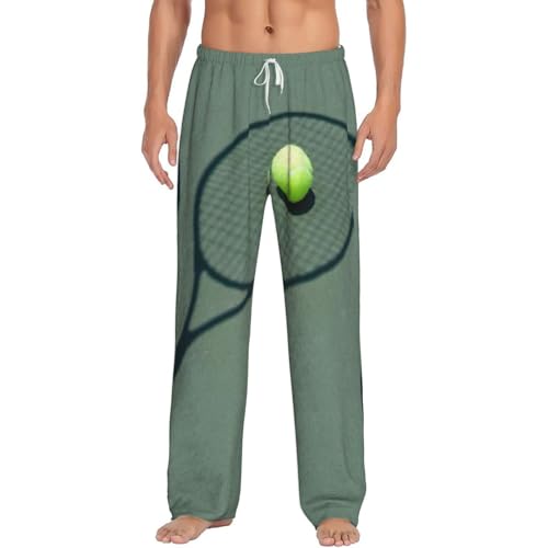 Pantalon de pyjama en polaire tennis pour homme avec poches confortables