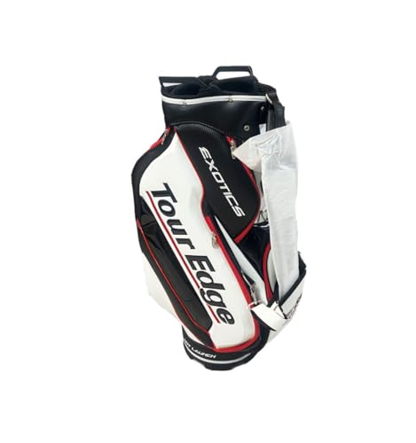 Tour Edge Exotics Staff Bag 2021 (Black,White,Red, 5-Way top)