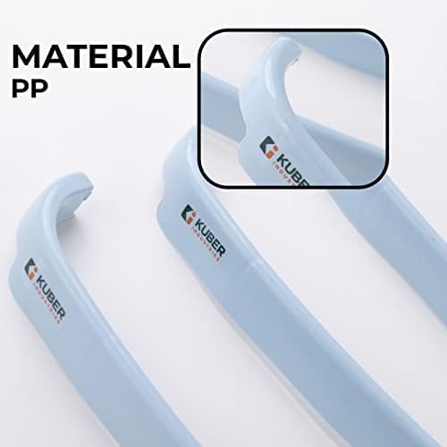 Image of The Better Home Towel Hanger for Bathroom|Wall Mounted Cloth Hanger|Self-Adhesive DIY Installation|Bathroom & Kitchen Organizer|Pack of 3|Blue