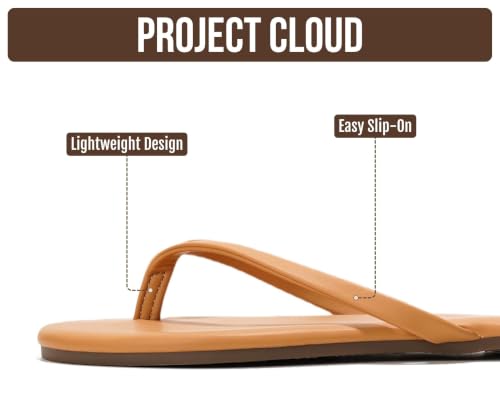 Image of Project Cloud Kids Sandals For Girls Footwear with Memory Foam Insole Kids Flip Flops - Lightweight & Slip Resistant Girls Sandals Summer Beach Essentials 2026 (Little Foundations)