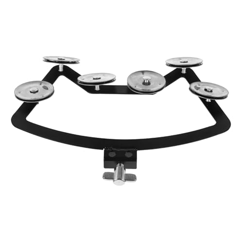 Toddmomy Music Instrument: Drum Tambourine Rattle Mount for Hand Bells Players