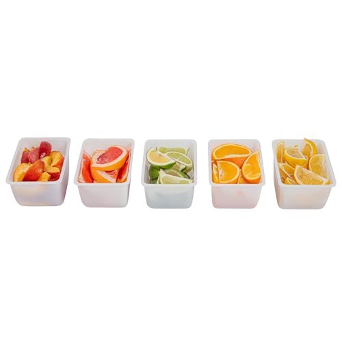 Restaurantware 1.25 Pint Insert, Fits 5 Compartment Condiment Caddy, 5 Ct